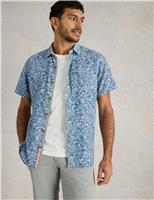 Regular Fit Linen Rich Paisley Print Shirt