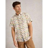 Pure Cotton Travel Print Shirt