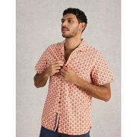 Regular Fit Pure Cotton Geometric Shirt