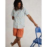 Pure Cotton Fish Print Short Sleeve Shirt