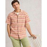Pure Cotton Striped Short Sleeve Shirt