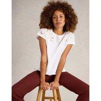 Pure Cotton Broderie T-Shirt
