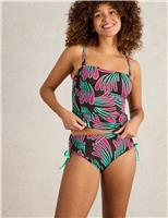 Printed High Waisted Bikini Bottoms