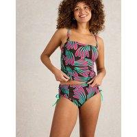 Printed High Waisted Bikini Bottoms