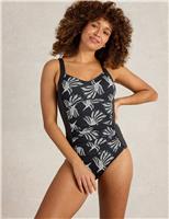 Printed Padded Ruched Swimsuit