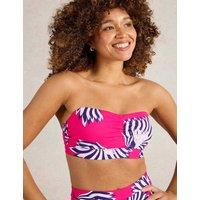 Printed Bandeau Bikini Top