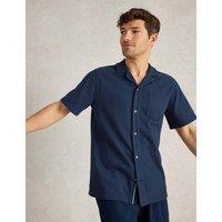 Pure Cotton Ribbed Short Sleeve Shirt
