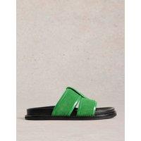 Suede Footbed Sliders