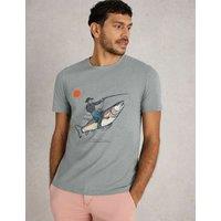 Cotton Rich Fish Graphic T-Shirt