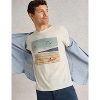 Cotton Rich Surfer Graphic Crew Neck T-Shirt