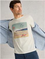 Cotton Rich Surfer Graphic Crew Neck T-Shirt