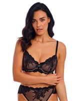 Vivid Attraction Lace & Mesh Balcony Bra (C-F)