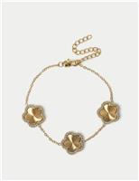 Gifting Gold Tone 5 Piece Petal Wristwear
