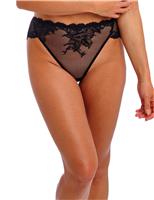 Vivid Attraction Mesh & Lace High Leg Knickers