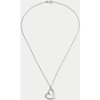 925 Sterling Silver Heart Charm Necklace