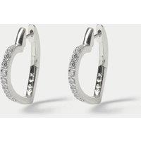 925 Sterling Silver Heart Hoop Earrings