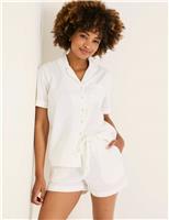 Pure Cotton Textured Shortie Set