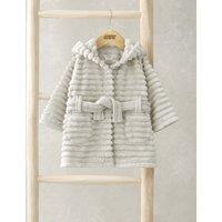 Faux Fur Bear Hooded Dressing Gown (3-36 Mths)