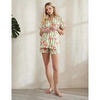 Maternity Cotton Rich Flamingo Shortie Set