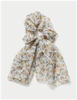 Floral Tail Scrunchie