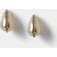 Cup Chain Tear Drop Earrings