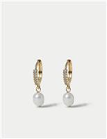 14ct Gold Plated Fresh Water Pearl Drop Earrings