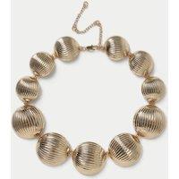 Ridge Texture Sphere Necklace