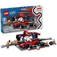 LEGO City F1 Pit Stop & Pit Crew with Ferrari Car 60443 (6+ Yrs)