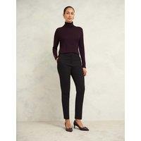 HOBBS Tailored Tapered Slim Fit Trousers Black