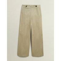 Kimmi Cotton Rich Wide Leg Cropped Trousers