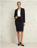Split Back Knee Length Pencil Skirt