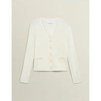 Ribbed V-Neck Cardigan