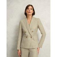 Pure Linen Single Breasted Blazer