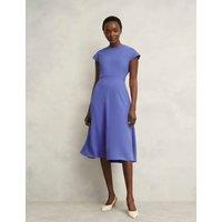 Round Neck Knee Length Skater Dress