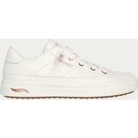 Skechers Wide Fit Arcade Slip On Trainers White Mix