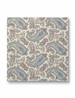 Printed Paisley Pure Silk Pocket Square