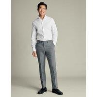 Regular Fit Wool Rich Stretch Suit Trousers
