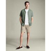 Pure Linen Flat Front Shorts