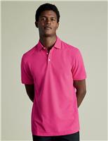Charles Tyrwhitt Cotton Rich Pique Polo Shirt Pink
