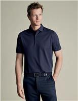 Cotton Rich Geometric Print Polo Shirt