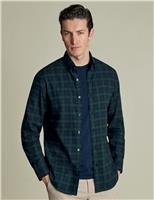 Slim Fit Pure Cotton Check Flannel Shirt