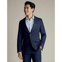 Slim Fit Wool Rich Check Suit Jacket