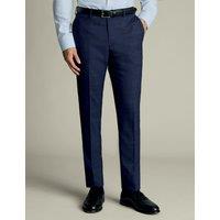 Slim Fit Wool Rich Check Suit Trousers