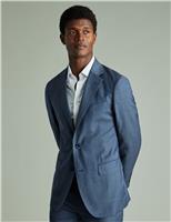 Charles Tyrwhitt Slim Fit Pure Wool Stretch Suit Jacket Air Force Blue