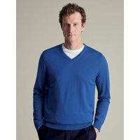 Pure Merino Wool V-Neck Jumper
