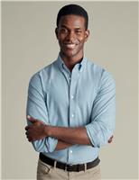 Slim Fit Easy Iron Brushed Cotton Shirt