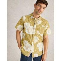 Regular Fit Pure Cotton Floral Short Sleeve Shirt