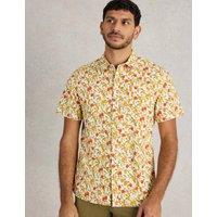 Slim Fit Cotton Rich Print Short Sleeve Shirt