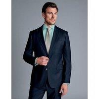 Charles Tyrwhitt Regular Fit Pure Wool Stretch Suit Jacket Navy