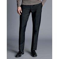Charles Tyrwhitt Slim Fit Pure Wool Suit Trousers Black
